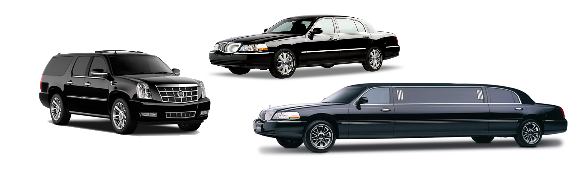 luxury SUV and stretch limousines